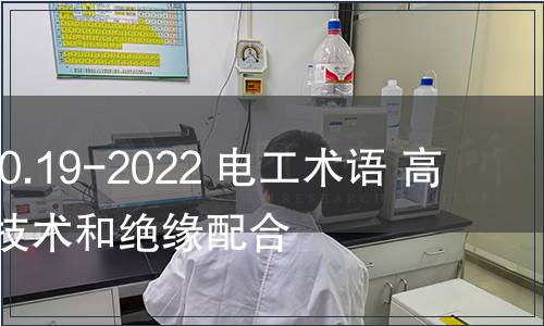 GB/T 2900.19-2022 電工術語 高電壓試驗技術和絕緣配合