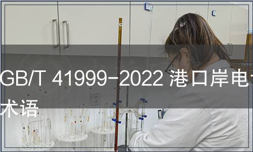 GB/T 41999-2022 港口岸電設施術語