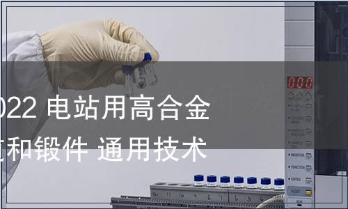 GB/T 41982-2022 電站用高合金耐熱鋼厚壁管道和鍛件 通用技術條件