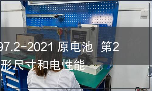 GB/T 8897.2-2021 原電池  第2部分：外形尺寸和電性能
