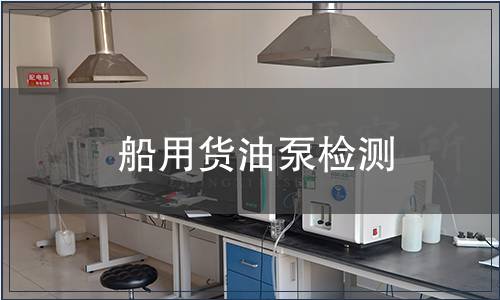 船用貨油泵檢測
