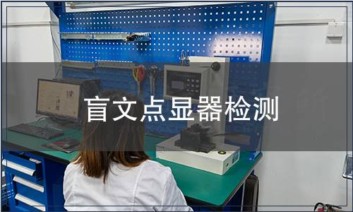 盲文點顯器檢測