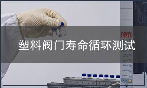塑料閥門壽命循環測試