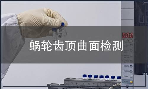 蝸輪齒頂曲面檢測