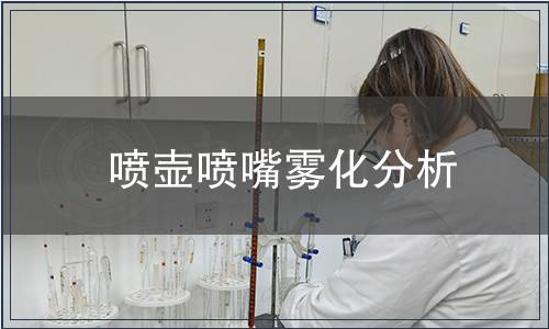 噴壺噴嘴霧化分析