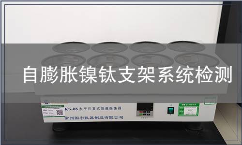 自膨脹鎳鈦支架系統檢測