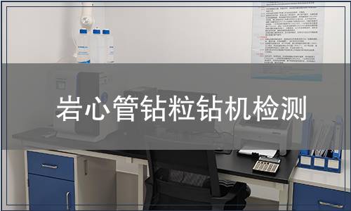 巖心管鉆粒鉆機檢測