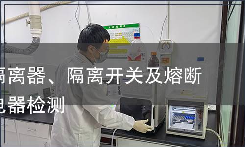 開關、隔離器、隔離開關及熔斷器組合電器檢測