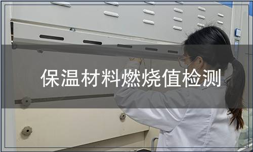 保溫材料燃燒值檢測(cè)