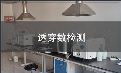 透穿數檢測