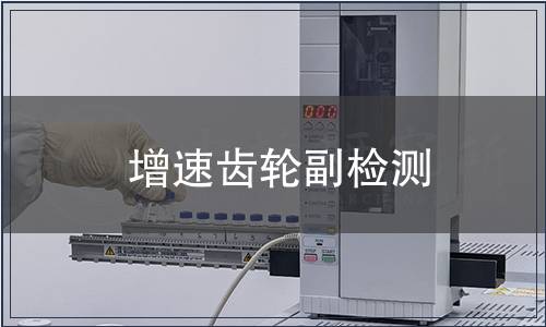 增速齒輪副檢測