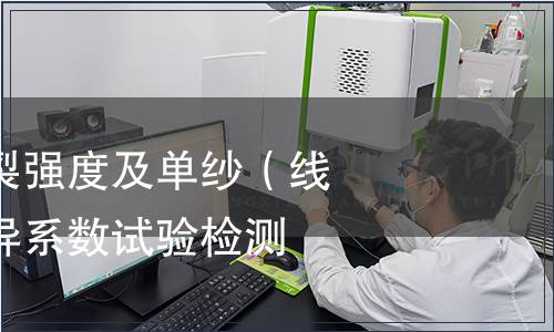 單紗（線）斷裂強(qiáng)度及單紗（線）斷裂強(qiáng)力變異系數(shù)試驗檢測