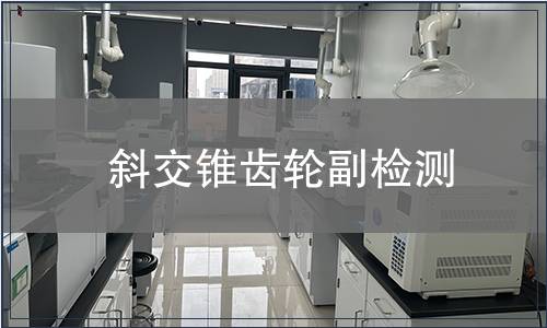 斜交錐齒輪副檢測(cè)