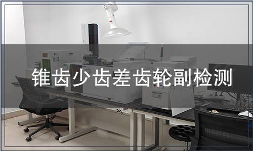 錐齒少齒差齒輪副檢測