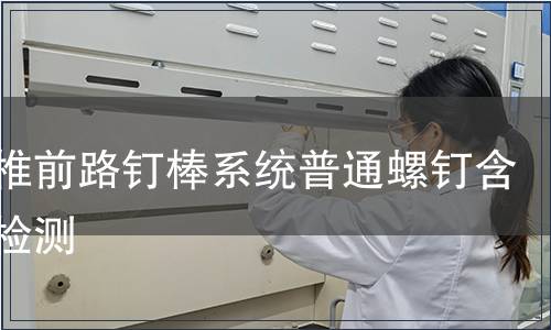 胸腰椎前路釘棒系統(tǒng)普通螺釘含附件檢測