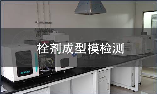 栓劑成型模檢測