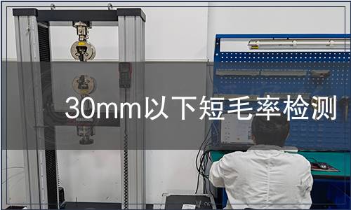 30mm以下短毛率檢測