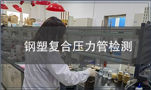 鋼塑復(fù)合壓力管檢測(cè)