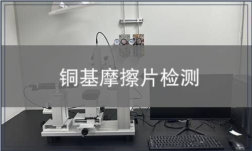 銅基摩擦片檢測
