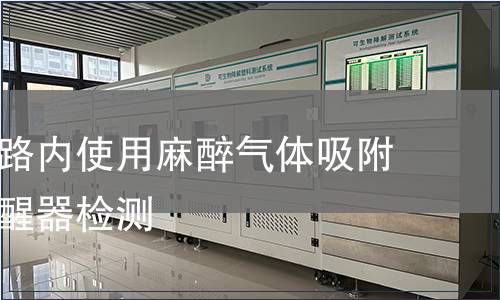 一次性回路內使用麻醉氣體吸附器術后催醒器檢測