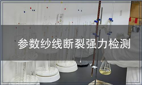 參數(shù)紗線斷裂強(qiáng)力檢測(cè)