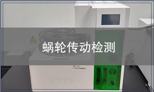 蝸輪傳動檢測