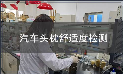 汽車頭枕舒適度檢測