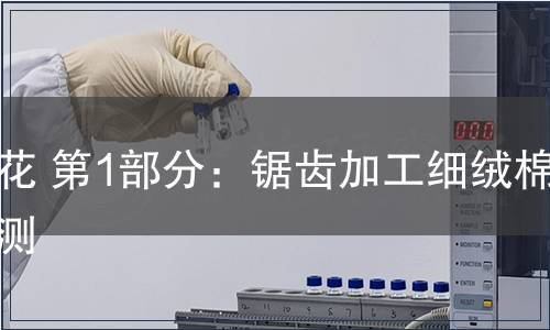 棉花 第1部分：鋸齒加工細(xì)絨棉檢測(cè)