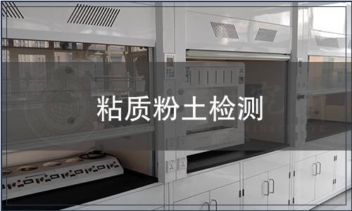 粘質粉土檢測