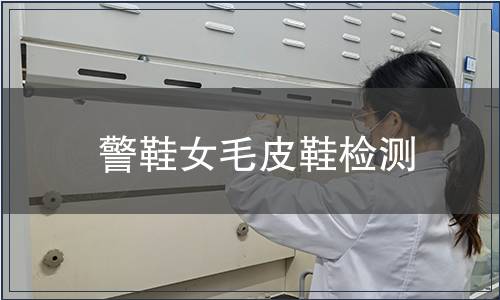 警鞋女毛皮鞋檢測(cè)