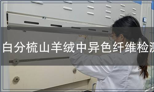 白分梳山羊絨中異色纖維檢測