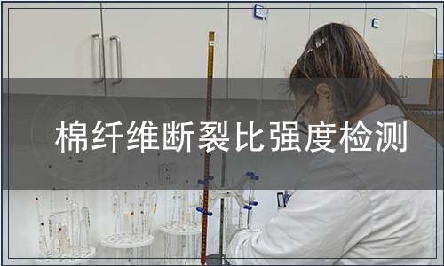 棉纖維斷裂比強度檢測