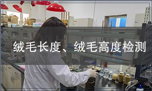 絨毛長度、絨毛高度檢測